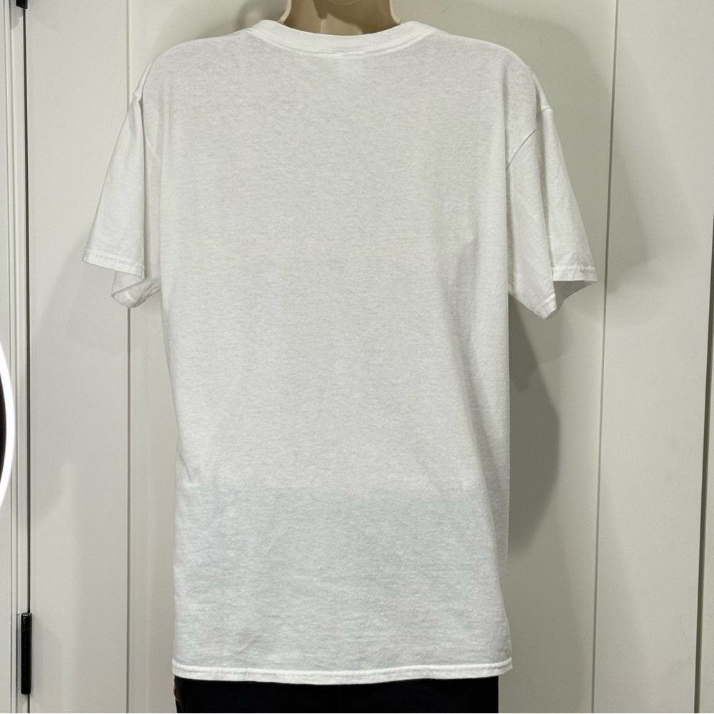 Junk Food Tees Mustang T-Shirt Throwback Graphic White Small Retro Streetwear - Picture 4 of 8